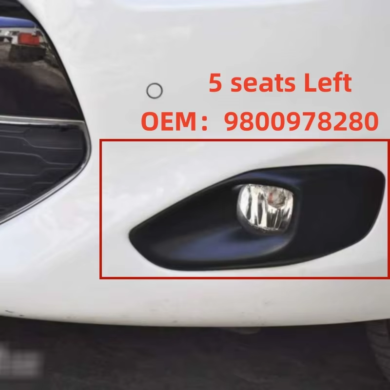 Front Bumper Fog Light Frame 9800978280 9800978180 For Citroen C4 Picasso 2013-2016 Car Fog Lamp Cover Grille