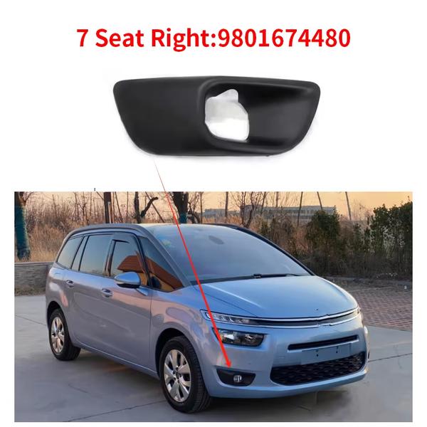9801674480 9801674680 For Citroen C4 Picasso MK2 7 Seat 2013-2015 Fog Light Frame Front Bumper Light Cover Light Protection Accessories