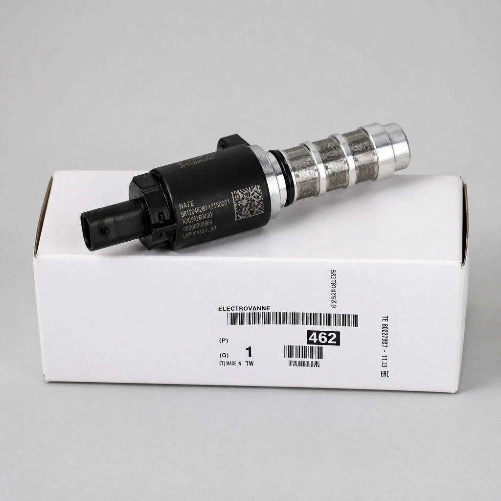Automotive valve component three-quarter view