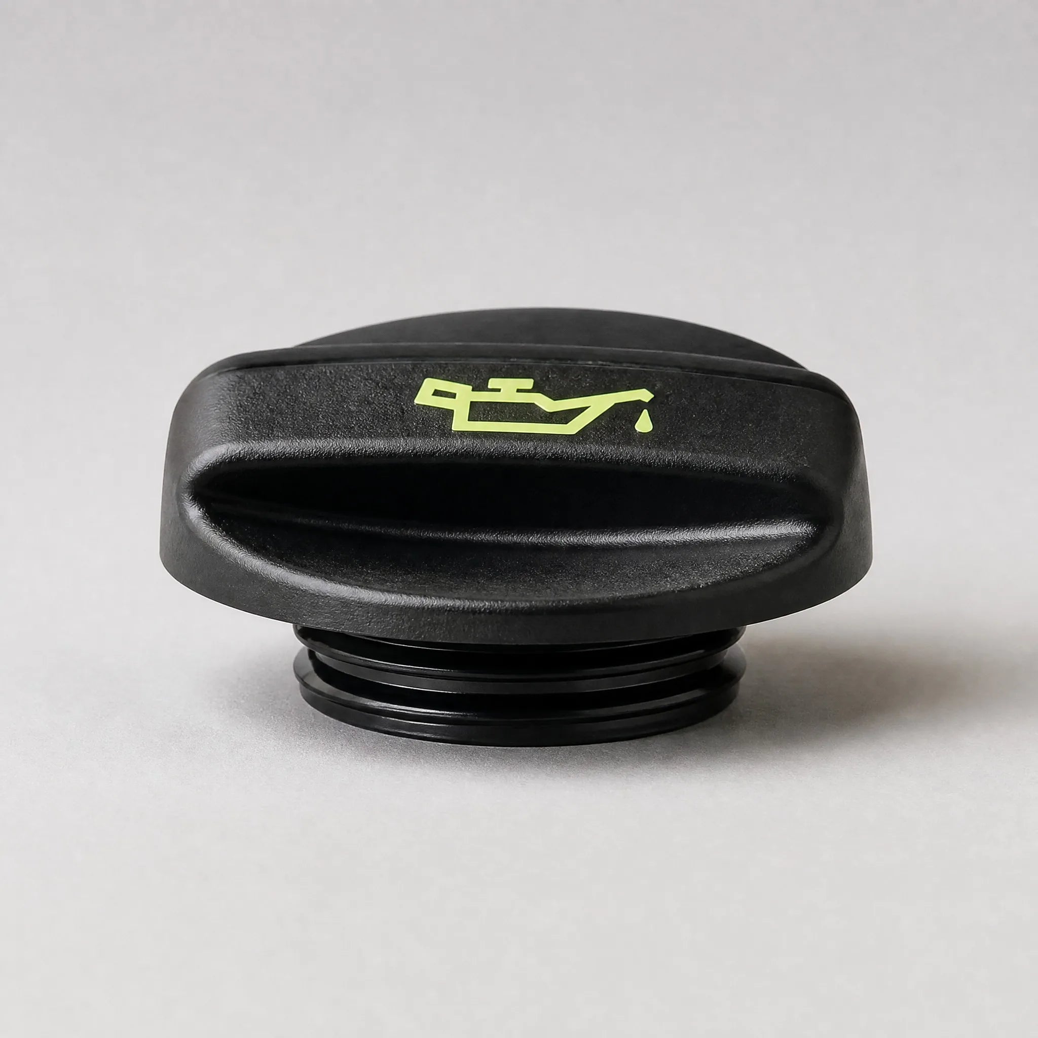 Engine oil filler cap flat-lay view
