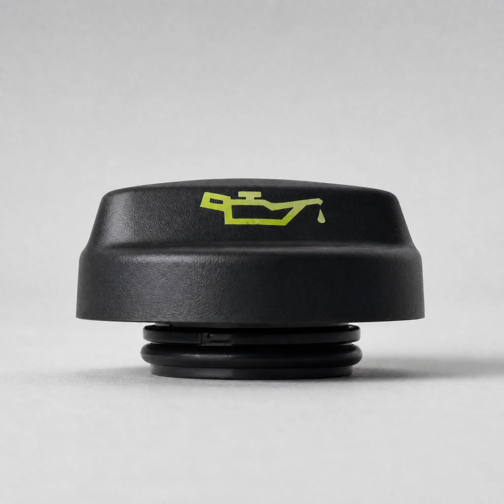 Engine oil filler cap side view