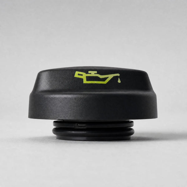 Engine oil filler cap side view