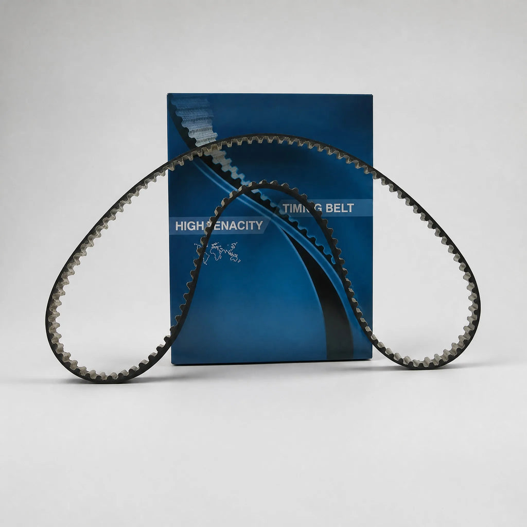 Engine timing belt three-quarter view