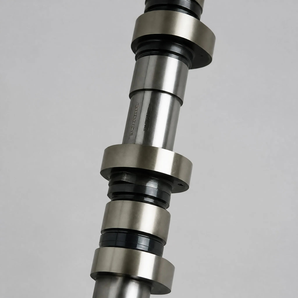 Engine camshaft close detail