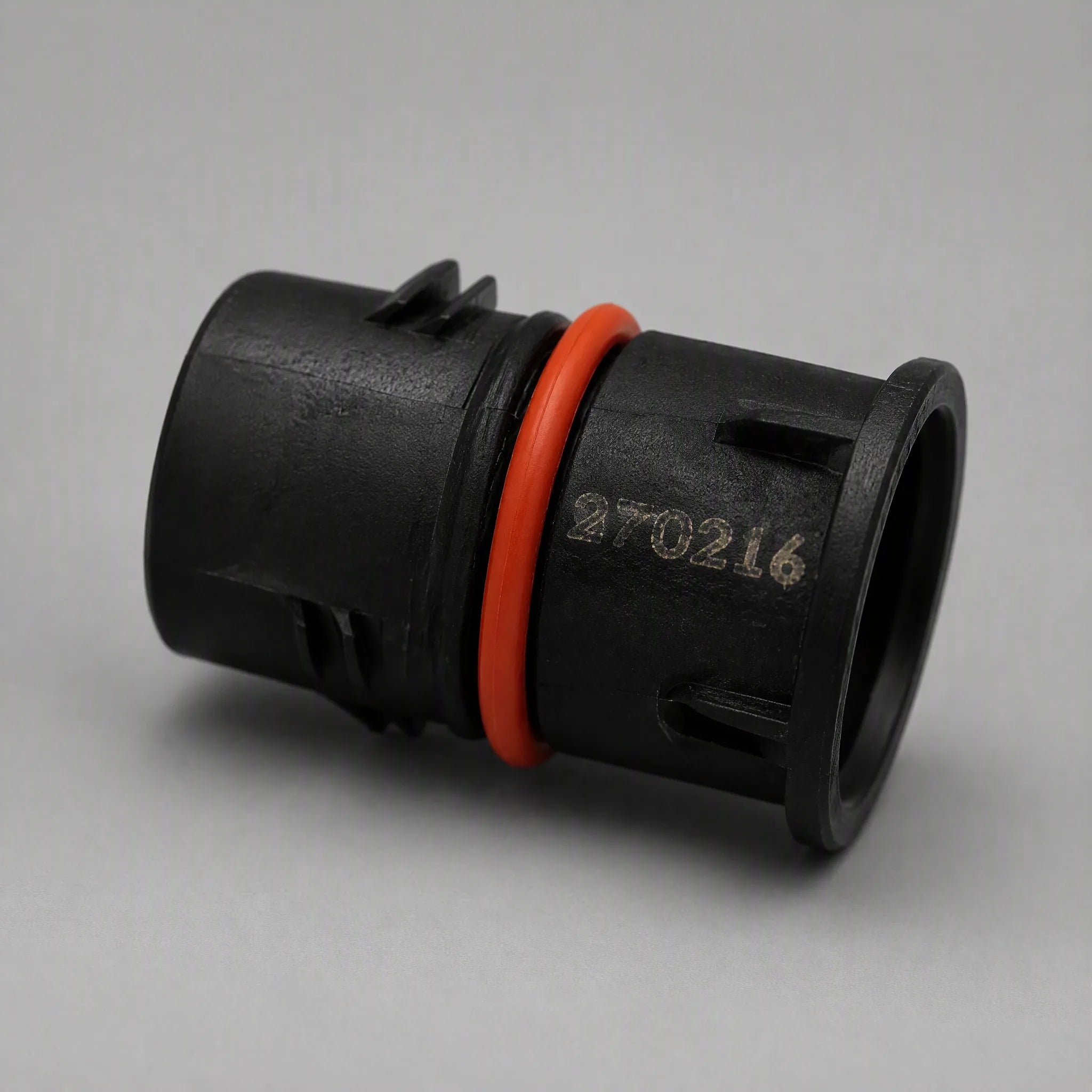 Automotive connector three-quarter view