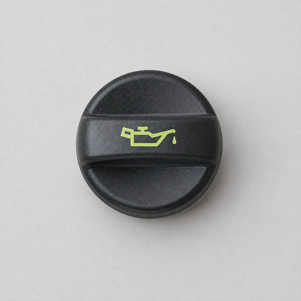 Engine oil filler cap close detail
