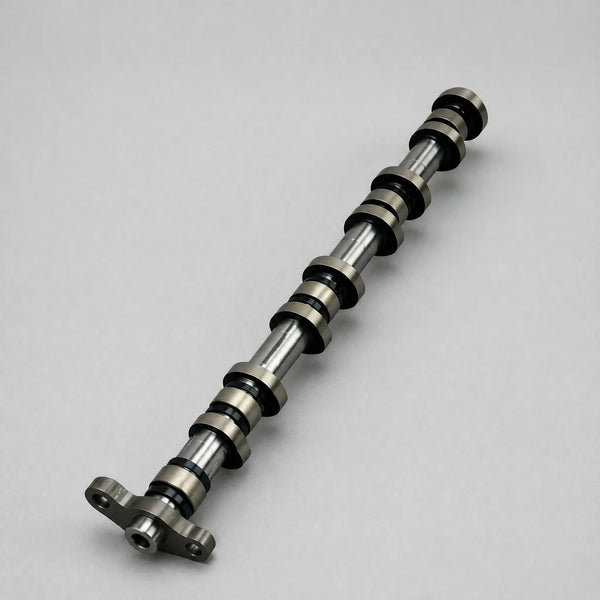 Engine camshaft three-quarter view