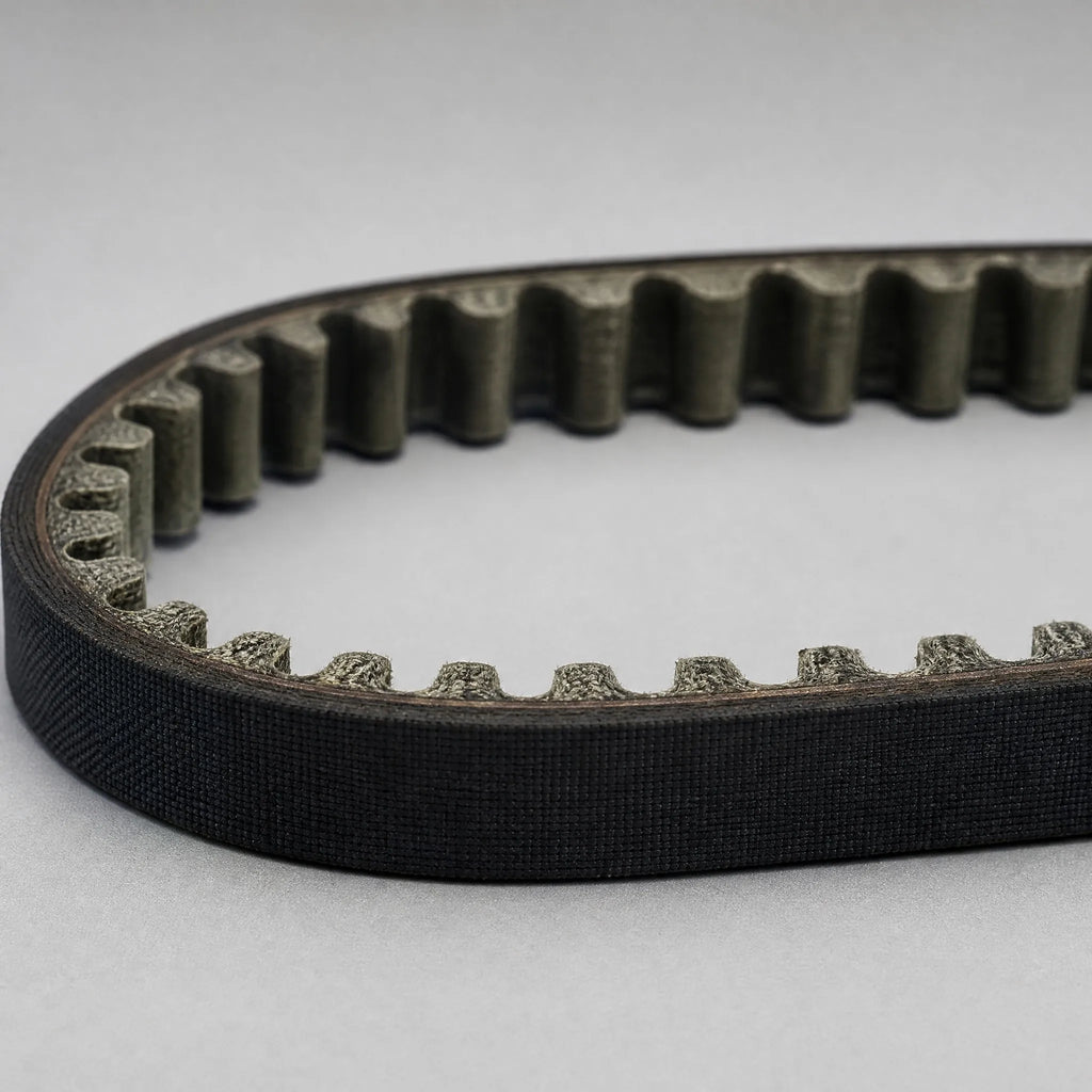 Engine timing belt close detail