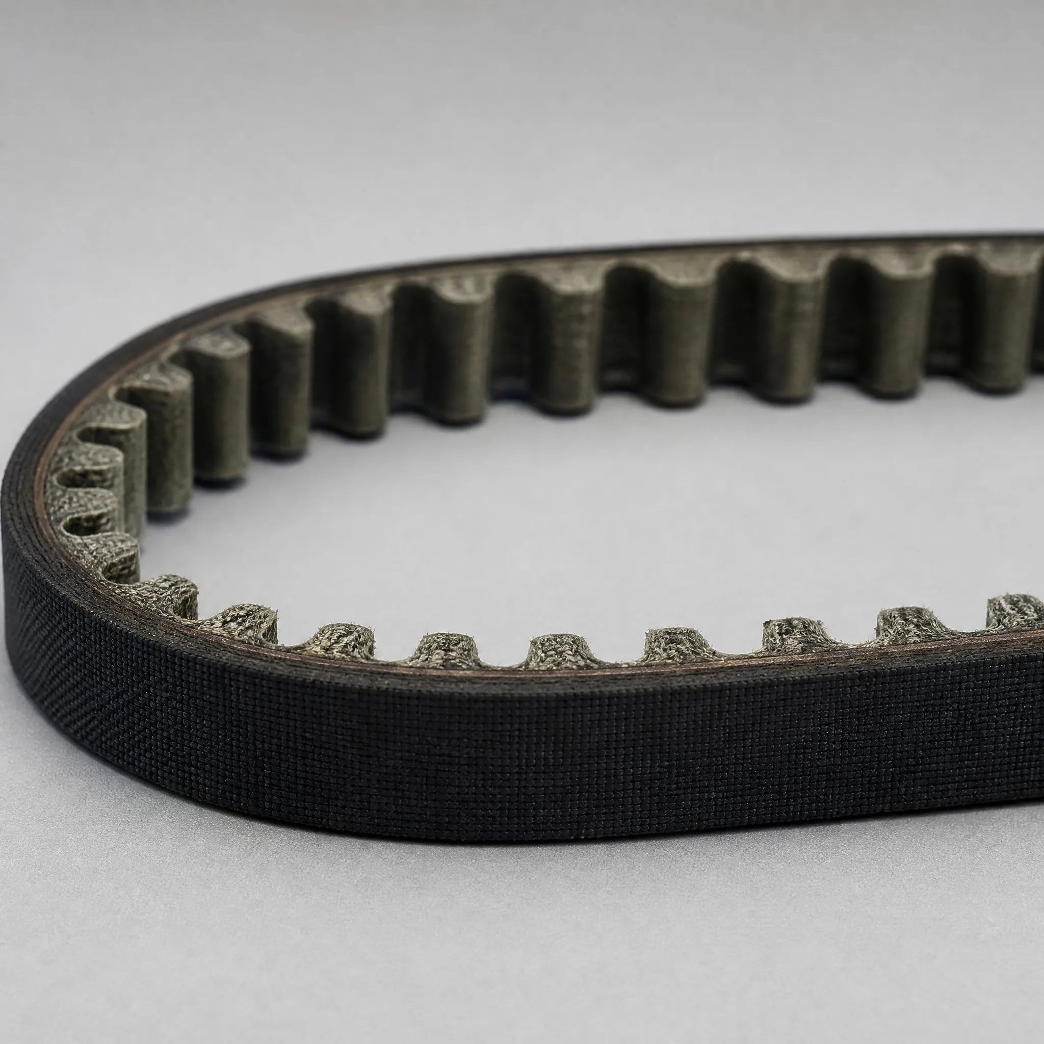 Engine timing belt close detail