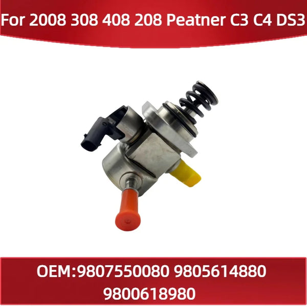 9800618980 High pressure fuel pump for Peugeot 2008 308 408 208 Peatner for Citroen C3 C4 DS3 9807550080 9805614880