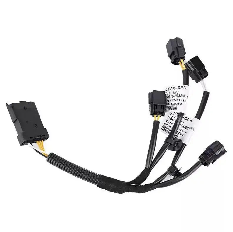 656905 9661675380 Fit for Peugeot 301 206 307 308 2008 408 for Citroen C3 C4 Elyess DS3 DS4 Injection nozzle harness plug