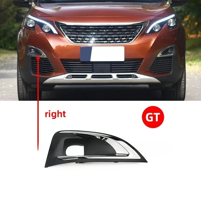 Front fog light trim cover 1617975880 9817136777 for Peugeot 3008 5008 GT 16-19