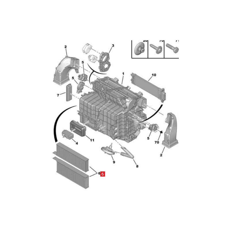 Original new air conditioning filter pollen filter 6447XG for Peugeot 3008 for Citroen C4 Picasso DS5 DS7 Secondary image