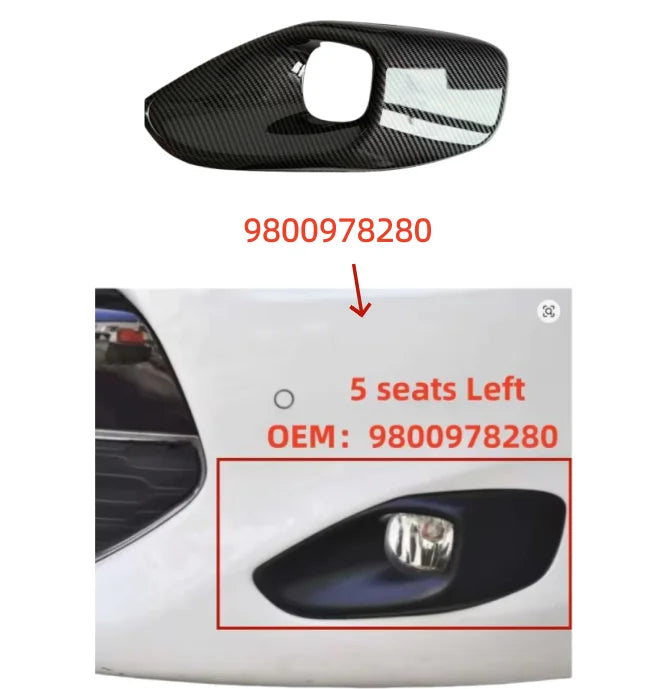9800978180 9800978280 Suitable for Citroen C4 Picasso 5 seats front bumper trim Front bumper fog light frame
