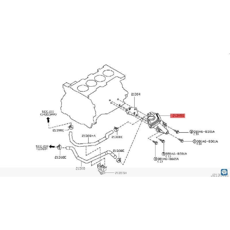 21300-JG36A 21300JG36A Fit for Renault Koleos Oil cooler oil radiator