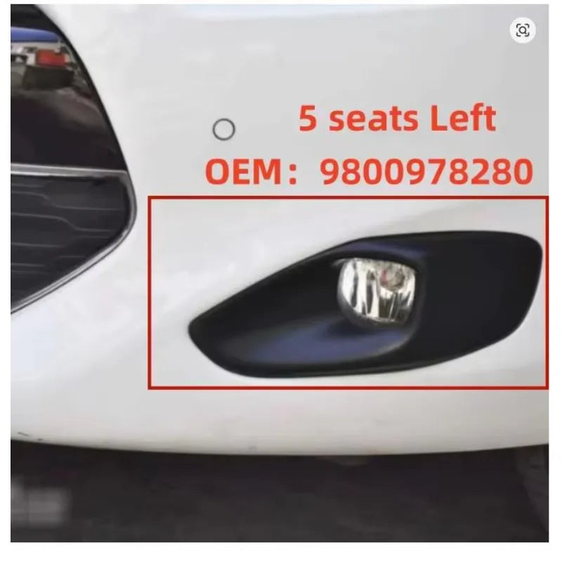 9800978180 9800978280 Suitable for Citroen C4 Picasso front bumper trim Front bumper fog light frame
