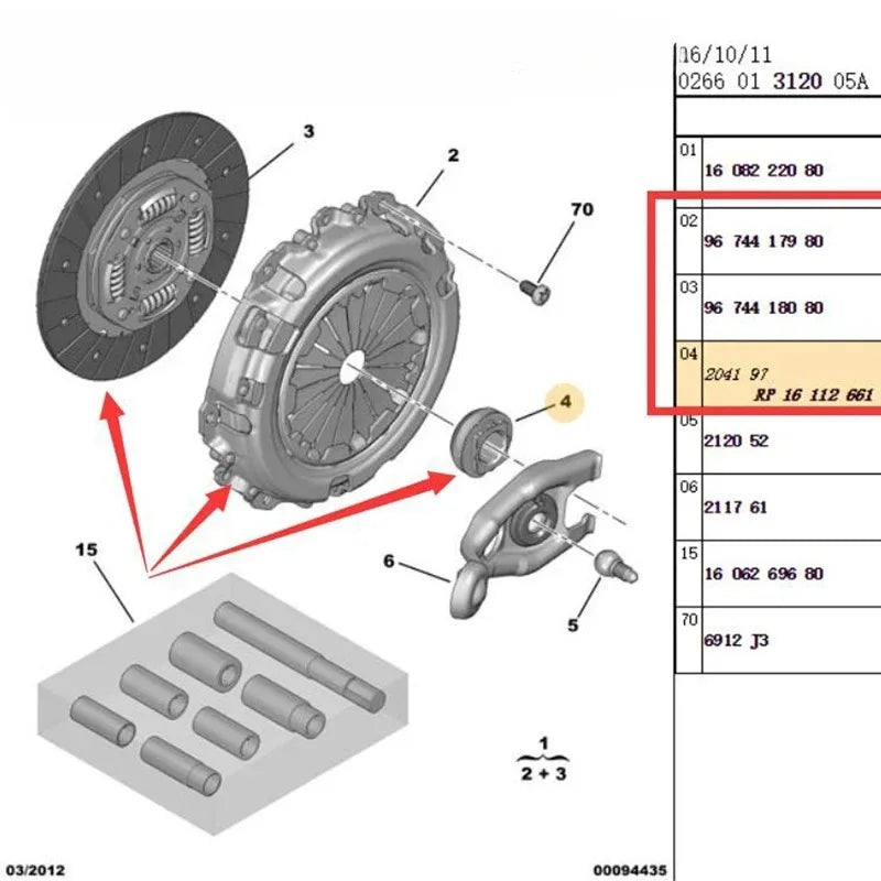 2050R7 Fit for Peugeot 206 207 307 308 408 for Citroen C1 C2 C3 C4 Clutch pressure plate set