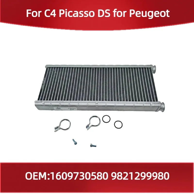 Air conditioning heater core 1609730580 9821299980 Fit for Citroen C4 Picasso DS for Peugeot