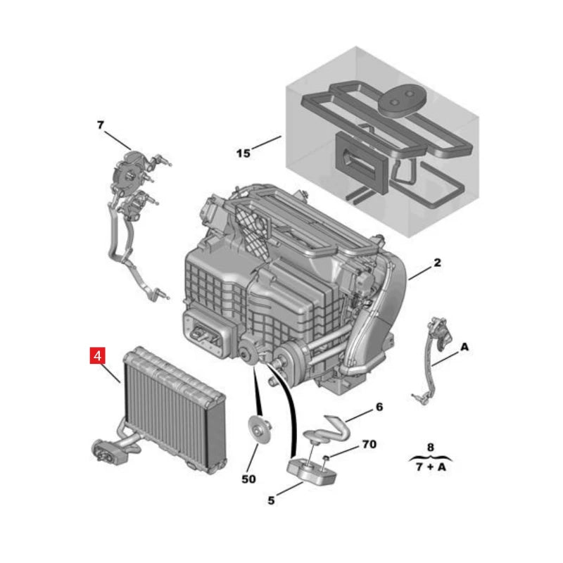 Evaporator Pressure Relief Air Conditioner Evaporatir 1609833280 9831185280 for Peugeot 3008 5008 for Citroen DS5 Secondary image