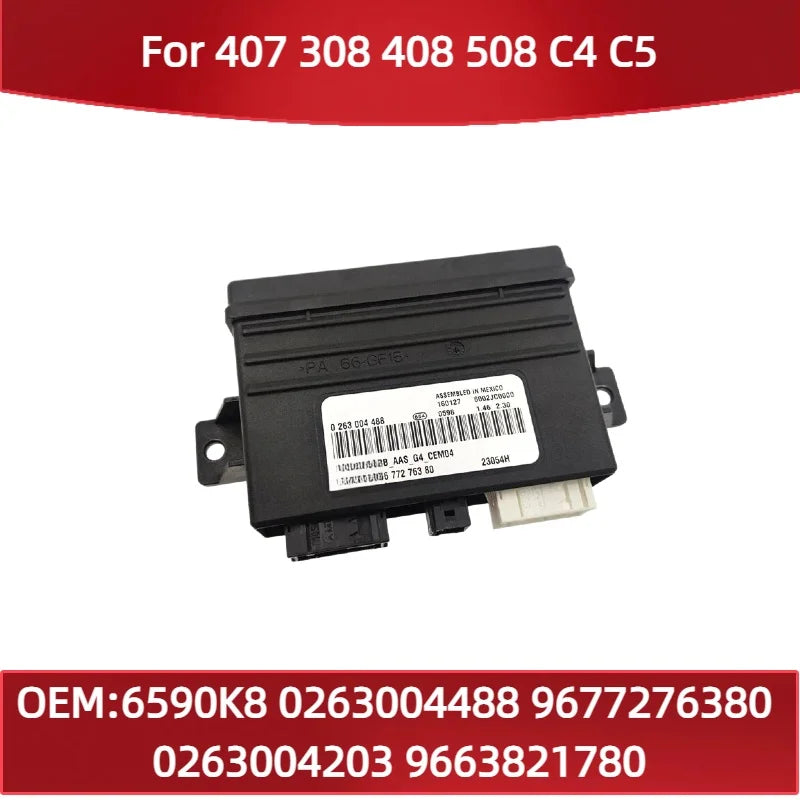 6590K8 0263004488 for Peugeot 407 308 408 508 for Citroen C4 C5 Radar Control Module 9677276380 0263004203 9663821780