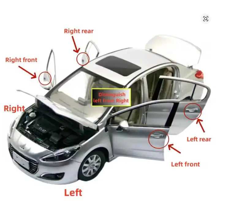 9023KE 9023PJ Fit for Peugeot 307SW door lower seal strip Threshold pressure