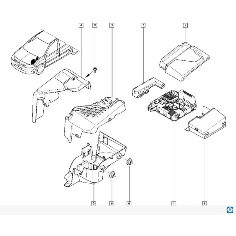8200306032 8200306033 Fuse box module for Renault Megane Scene 2 02-06 Component Engine Fuse Box