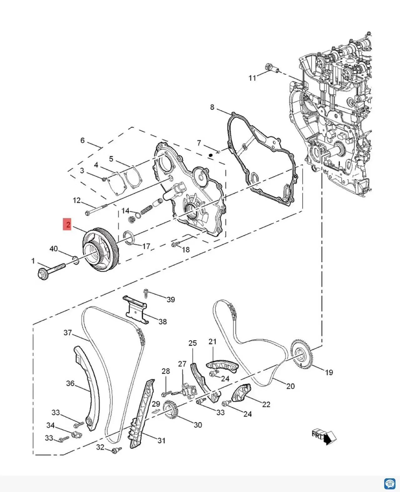 90537704 Crankshaft pulleyc Suitable for Roewe ERX5 RX5 EI6 I6RX3 MG MG6 I6 Z S I5