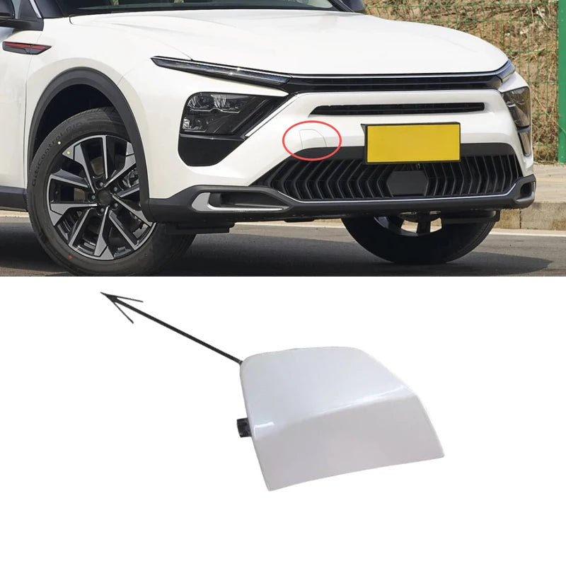 Front Bumper Trailer Cover YL01858780 for Citroen C5X Sliding Door Tow Hitch Trim Plate Cover