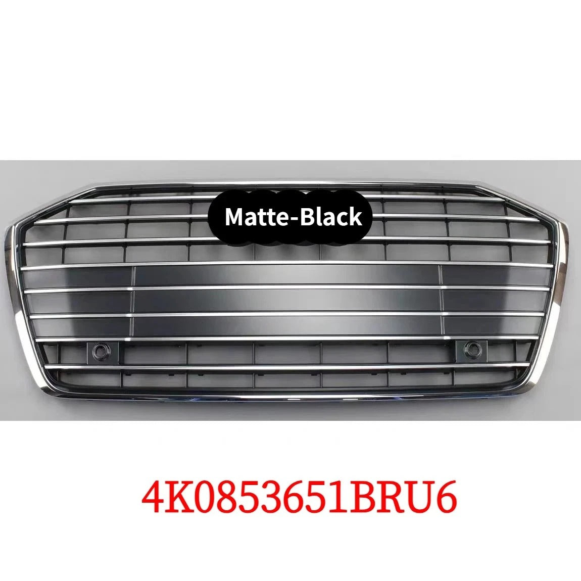 4K0853651BRU6/T/3FZ For Audi A6L C8 Front Upper Grille With Logo Chrome Frame Car Bumper Center Grille Replacement Part Secondary image